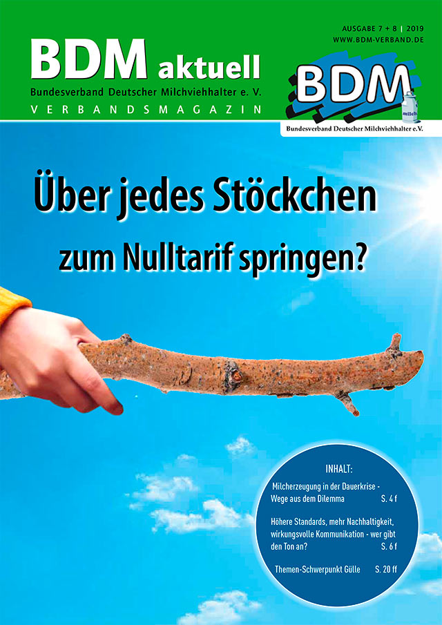 Titelbild der BDM aktuell vom August 2019